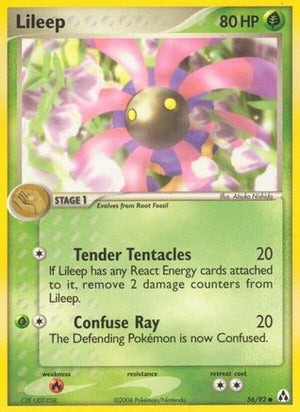 Lileep 56/92 - Legend Maker Reverse Holofoil - Poke-Collect