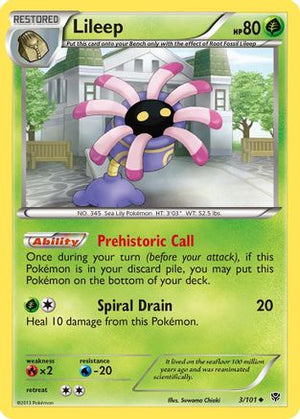 Lileep 3/101 - Plasma Blast Reverse Holofoil - Poke-Collect