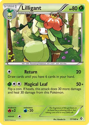 Lilligant 17/149 - Boundaries Crossed Reverse Holofoil - Poke-Collect