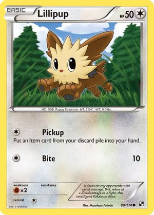 Lillipup (80) 80/114 - Black and White Reverse Holofoil