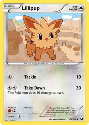 Lillipup 86/108 - Dark Explorers Reverse Holofoil - Poke-Collect