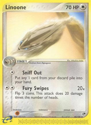 Linoone 44/100 - Sandstorm - Poke-Collect