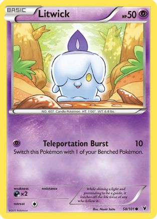 Litwick 58/101 - Noble Victories Reverse Holofoil - Poke-Collect