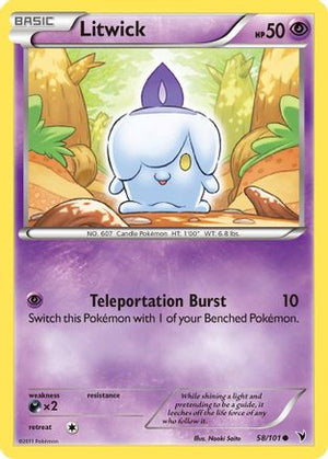 Litwick 58/101 - Noble Victories Reverse Holofoil - Poke-Collect