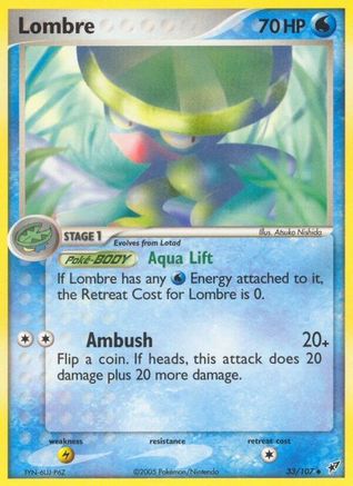Lombre - 033/107 33/107 - Deoxys Reverse Holofoil - Poke-Collect