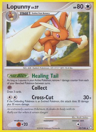 Lopunny 33/146 - Legends Awakened Reverse Holofoil - Poke-Collect