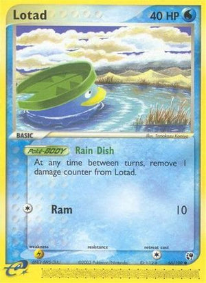 Lotad 66/100 - Sandstorm Reverse Holofoil