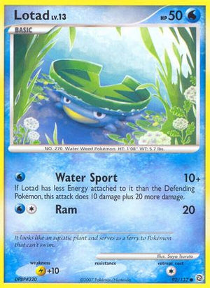 Lotad 92/132 - Secret Wonders Reverse Holofoil - Poke-Collect