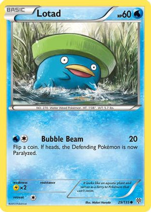 Lotad 29/135 - Plasma Storm Reverse Holofoil - Poke-Collect
