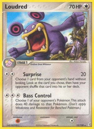 Loudred 23/100 - Crystal Guardians Reverse Holofoil - Poke-Collect