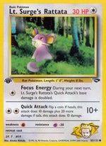 Lt. Surge's Rattata 85/132 - Gym Challenge 1st Edition - Poke-Collect