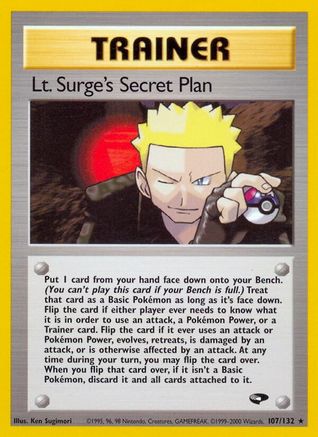 Lt. Surge's Secret Plan 107/132 - Gym Challenge Unlimited - Poke-Collect
