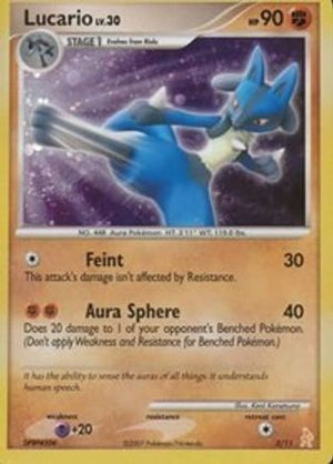 Lucario 3 - DP Trainer Kit Manaphy & Lucario Holofoil - Poke-Collect
