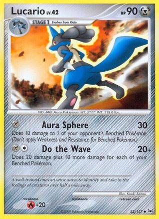 Lucario 53/127 - Platinum Reverse Holofoil - Poke-Collect