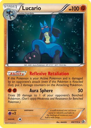 Lucario 80/113 - Legendary Treasures Reverse Holofoil - Poke-Collect