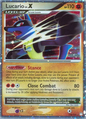 Lucario LV.X 122/123 - Mysterious Treasures Holofoil - Poke-Collect
