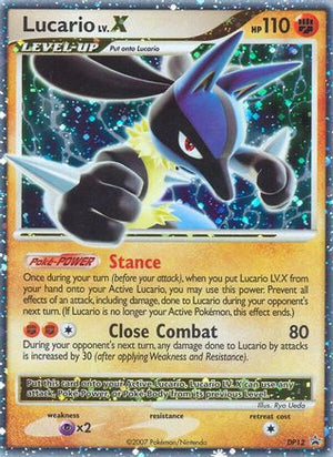 Lucario LV.X DP12/56 - DP Black Star Promos Holofoil - Poke-Collect