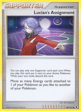 Lucian's Assignment 92/111 - Rising Rivals Reverse Holofoil - Poke-Collect