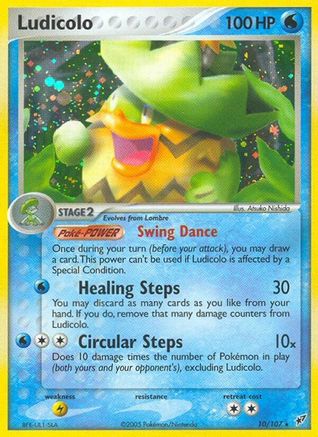 Ludicolo - 010/107 10/107 - Deoxys Reverse Holofoil - Poke-Collect