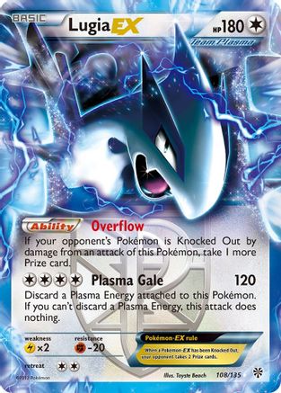 Lugia-EX 108/135 - Plasma Storm Holofoil - Poke-Collect