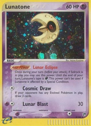 Lunatone 8/100 - Sandstorm Reverse Holofoil - Poke-Collect