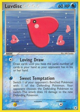 Luvdisc 40/101 - Hidden Legends Reverse Holofoil - Poke-Collect