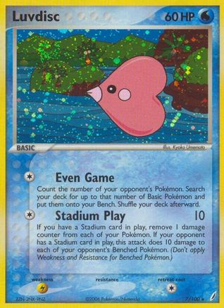 Luvdisc 7/100 - Crystal Guardians Reverse Holofoil - Poke-Collect