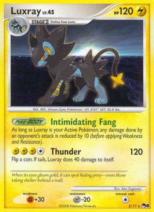 Luxray 3/17 - POP Series 8 Holofoil - Poke-Collect