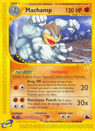 Machamp (16) 16/144 - Skyridge Reverse Holofoil - Poke-Collect