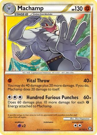 Machamp 26/102 - Triumphant Reverse Holofoil - Poke-Collect