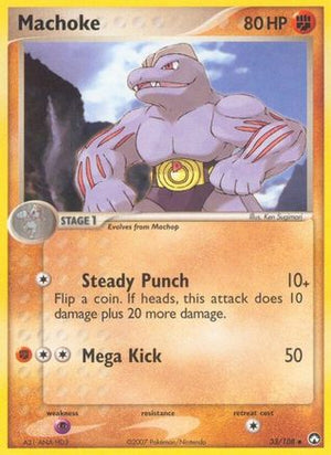 Machoke 33/108 - Power Keepers Reverse Holofoil - Poke-Collect