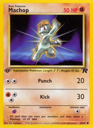 Machop 59/82 - Team Rocket Unlimited - Poke-Collect