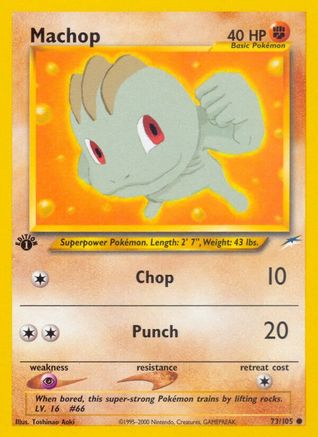 Machop 73/105 - Neo Destiny Unlimited - Poke-Collect