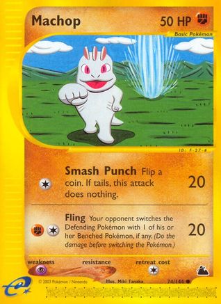 Machop 74/144 - Skyridge Reverse Holofoil - Poke-Collect