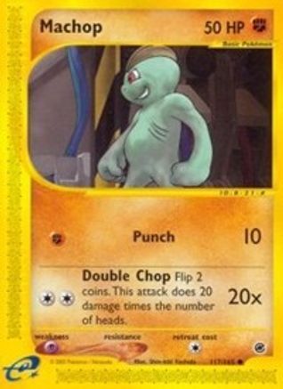 Machop 117/165 - Expedition Base Set Reverse Holofoil - Poke-Collect