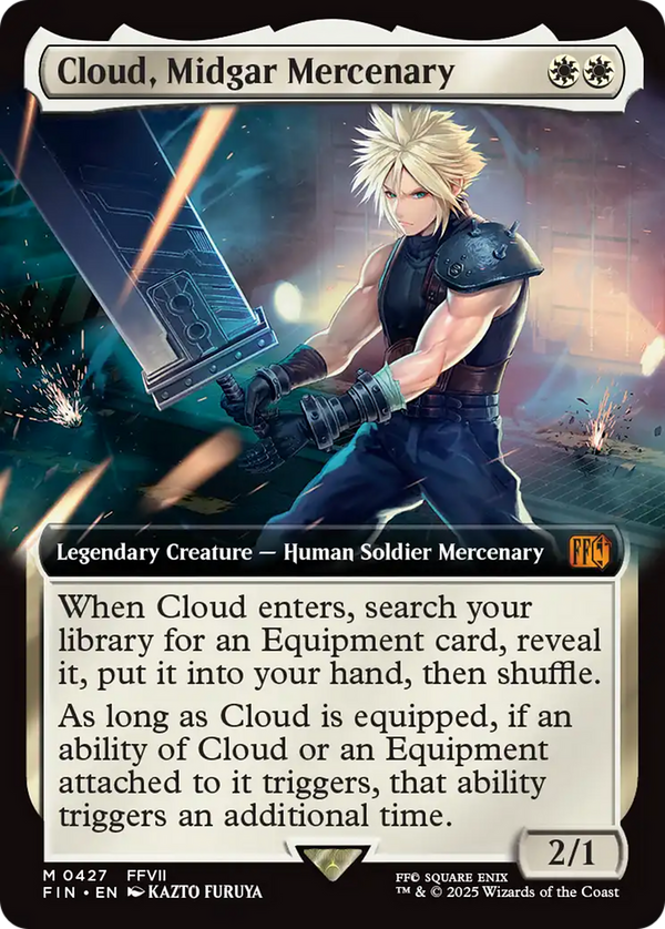 Cloud, Midgar Mercenary (FIN-427) - FINAL FANTASY: (Extended Art) Foil - Poke-Collect