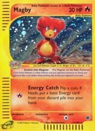 Magby 17/165 - Expedition Base Set Reverse Holofoil - Poke-Collect