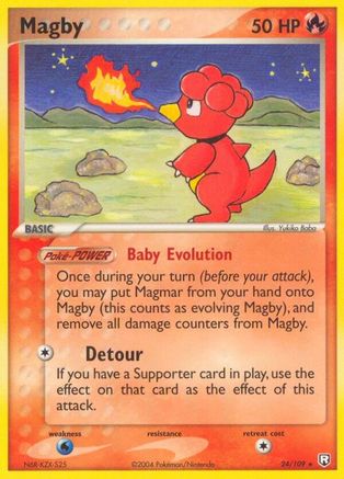 Magby 24/109 - Team Rocket Returns Reverse Holofoil - Poke-Collect