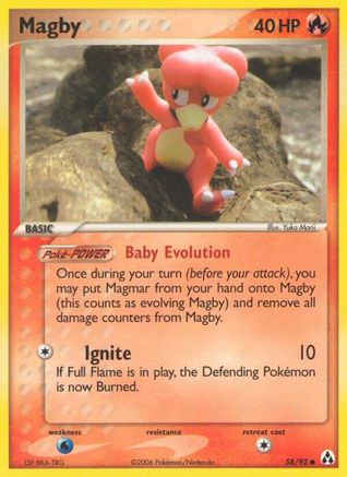 Magby 58/92 - Legend Maker - Poke-Collect