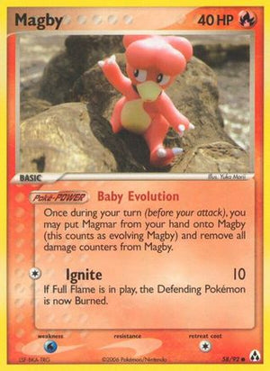 Magby 58/92 - Legend Maker - Poke-Collect