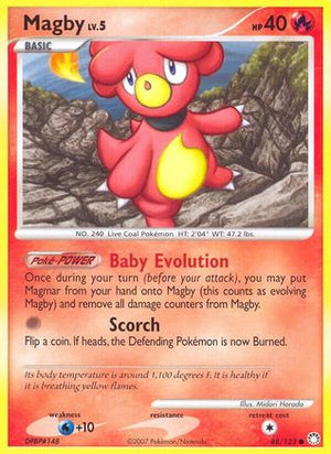 Magby 88/123 - Mysterious Treasures - Poke-Collect