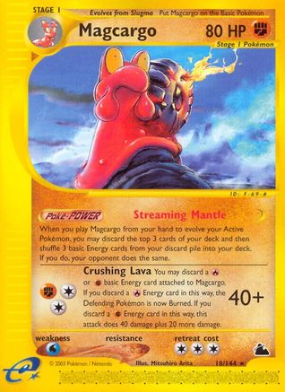 Magcargo (18) 18/144 - Skyridge Reverse Holofoil - Poke-Collect