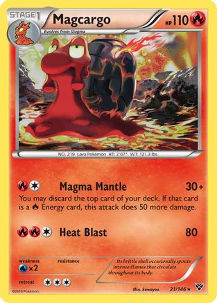 Magcargo 21/146 - XY Base Set Reverse Holofoil - Poke-Collect