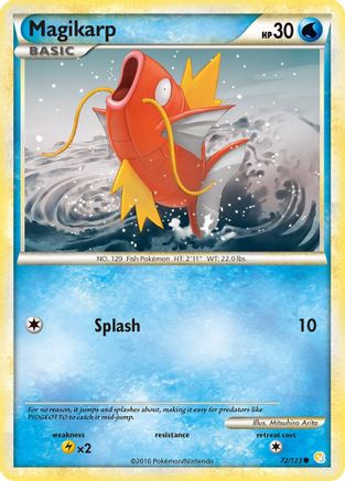 Magikarp 72/123 - HeartGold & SoulSilver Reverse Holofoil - Poke-Collect