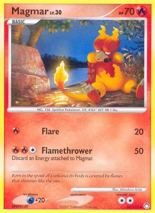 Magmar 54/123 - Mysterious Treasures - Poke-Collect