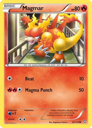 Magmar 20/124 - Dragons Exalted - Poke-Collect