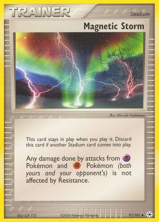 Magnetic Storm 91/101 - Hidden Legends Reverse Holofoil - Poke-Collect