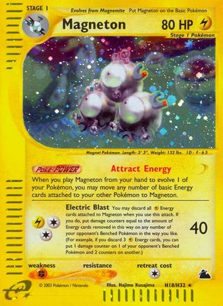 Magneton (H18) H18/144 - Skyridge Holofoil - Poke-Collect