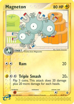 Magneton 35/97 - Dragon Reverse Holofoil - Poke-Collect