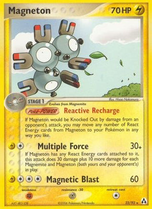 Magneton 22/92 - Legend Maker Reverse Holofoil - Poke-Collect